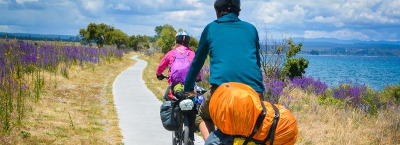 Biking to wineries in New Zealand on an incentive travel trip